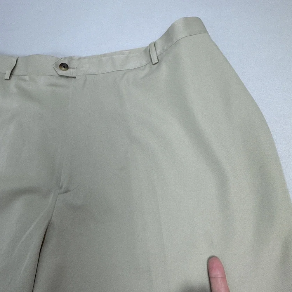 Metedeconk National Golf Club Ronald Ross Men Golf Shorts Beige Sz 40